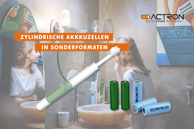 Zylindrische Akkus in Sonderformaten